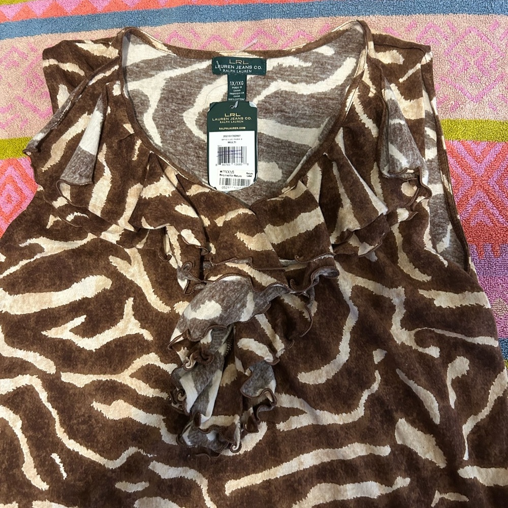 Lauren Ralph Lauren animal print top